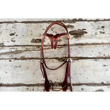 New! Futurity Knot Harness Leather Bridle spur strap