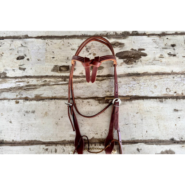 New! Futurity Knot Harness Leather Bridle spur strap