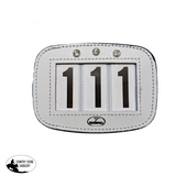 New! Hamag™ Leather Bridle Number Holders (Pair) - 3 digit