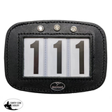 New! Hamag™ Leather Bridle Number Holders (Pair) - 3 digit