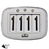 New! Hamag™ Leather Bridle Number Holders (Pair) - 3 digit