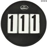 Hamag™ Leather Saddle Cloth Number Holders (Pair) - Round - Country Scene Saddlery and Pet Supplies