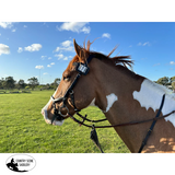 New! Hamag™ Pony Leather Bridle Number Holders (Pair) - 3 digit