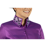 New! Hobby Horse Women Shiloh Crystaled Taffy Western Show Blouse