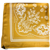 New! HTP Western Jolene Satin Wild Rag, Mustard - Country Scene Saddlery and Pet Supplies