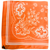 New! HTP Western Jolene Satin Wild Rag, Orange - Country Scene Saddlery and Pet Supplies