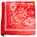 New! HTP Western Jolene Satin Wild Rag, Red - Country Scene Saddlery and Pet Supplies