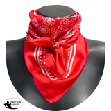 New! HTP Western Jolene Satin Wild Rag Red