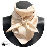 New! HTP Western Kayce Satin Wild Rag, Bisque - Country Scene Saddlery and Pet Supplies