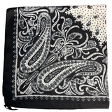 New! HTP Western Kayce Satin Wild Rag, Black - Country Scene Saddlery and Pet Supplies