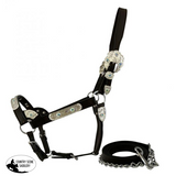 NEW! Irredescent and blue stone Showman show halter. - Country Scene Saddlery and Pet Supplies