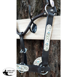 NEW! Irredescent and blue stone Showman show halter. - Country Scene Saddlery and Pet Supplies