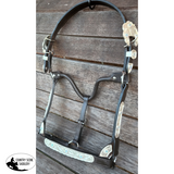 NEW! Irredescent and blue stone Showman show halter. - Country Scene Saddlery and Pet Supplies