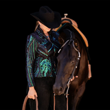 New! Janet Show Jacket, Peacock - Country Scene Saddlery and Pet Supplies