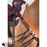 New! Kingsley Breast Collar - Full/Cob / Chestnut - Tack Sets
