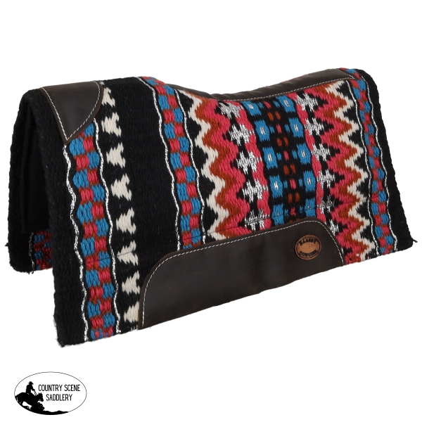 New! Klassy Cowgirl 28’’ x 30’’ Sundance Sunset Contoured Wool Top Saddle Pad with Felt Bottom Cob/Full Tack Sets