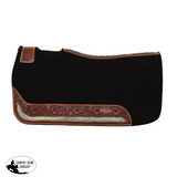 New!Klassy Cowgirl 28" x 30" Teal Bayou Black Felt Saddle Pad - Country Scene Saddlery and Pet Supplies