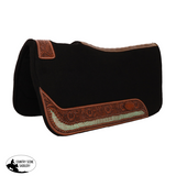 New!Klassy Cowgirl 28" x 30" Teal Bayou Black Felt Saddle Pad - Country Scene Saddlery and Pet Supplies