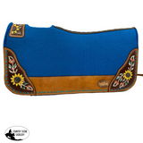 New! Klassy Cowgirl 28x30 Barrel Style 1” Teal felt - Country Scene Saddlery and Pet Supplies