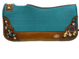 Klassy Cowgirl 28x30 Barrel Style 1” Teal felt - Country Scene Saddlery and Pet Supplies