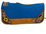 New! Klassy Cowgirl 28x30 Barrel Style 1” Teal felt - Country Scene Saddlery and Pet Supplies