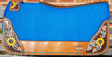 New! Klassy Cowgirl 28x30 Barrel Style 1” Teal felt - Country Scene Saddlery and Pet Supplies