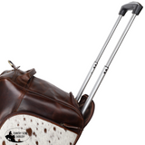 New! Klassy Cowgirl Western Luxe Rolling Duffel Duffle Bag