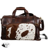 New! Klassy Cowgirl Western Luxe Rolling Duffel Duffle Bag