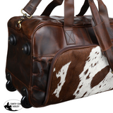 New! Klassy Cowgirl Western Luxe Rolling Duffel Duffle Bag