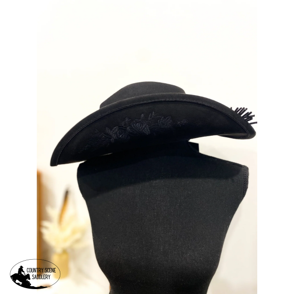 New! Langley Cowboy Hat / Black Western Top