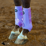 New! LAVENDER WITH SPARKLE VELCRO SPLINT BOOT (PAIR) - Country Scene Saddlery and Pet Supplies
