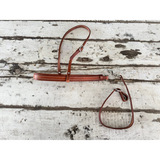 New! Leather Adjustable Noseband and Tiedown spur strap