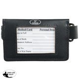 New! Leather Equestrian Medical Armband - one size / Black - Hamag™ Leather Saddle Cloth Number Holders (Pair)