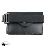New! Leather Equestrian Medical Armband - one size / Black - Hamag™ Leather Saddle Cloth Number Holders (Pair)