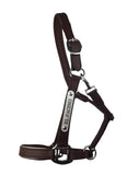 New! Leather Halter - Silver Fittings with Engraved Horse Nameplate - Country Scene Saddlery and Pet Supplies
