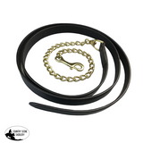 New! Leather Lead Chain with Brass or Silver Fittings - Country Scene Saddlery and Pet Supplies