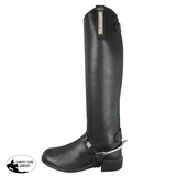 New! Leather Spur Strap Keepers With Swarovksi Crystal (Pair)