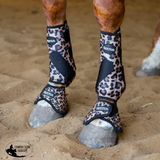 New! LEOPARD SPLINT BOOTS (PAIR) - MEDIUM / FRONT - Splint Boots