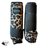 New! LEOPARD SPLINT BOOTS (PAIR) - MEDIUM / FRONT - Splint Boots