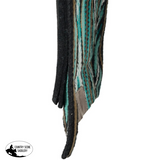 New! Loretta Western Saddle Pad | Wool Top Felt Bottom Horse Saddle Pad Australia Turquoise - Saddle Pads & Blankets