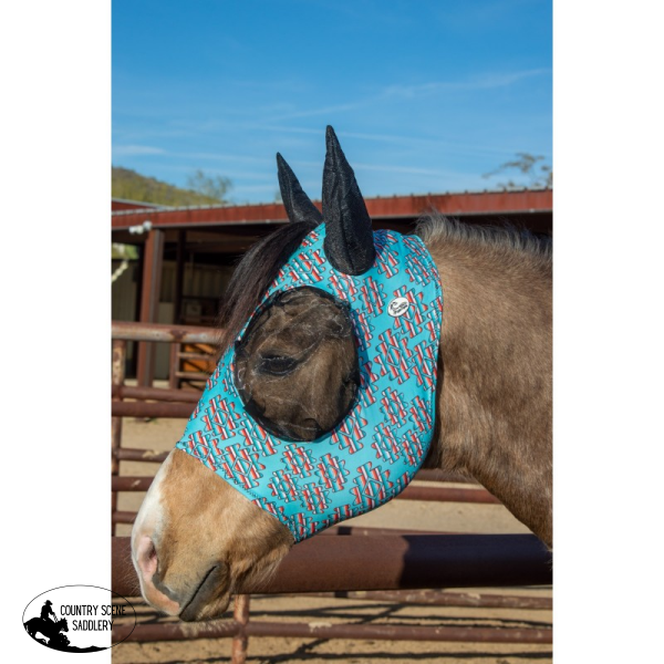 New! Lycra Fly Mask - Serape Aztec Mesh Protection