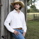 New! M3050 - Mens Rawhide White Ollie Western Arena Shirt