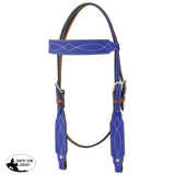 New! Marfa Lights Suede Browband Royal - Country Scene Saddlery and Pet Supplies