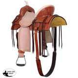 New! Marigold Barrel Style Saddle - 15 Inch - 15 - Western Saddle