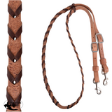 NEW! Martin Saddlery Barrel Reins 3/4″ Laced with Latigo Leather - Country Scene Saddlery and Pet Supplies