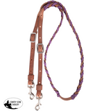 NEW! Martin Saddlery Barrel Reins 3/4″ Laced with Latigo Leather - Country Scene Saddlery and Pet Supplies