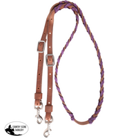 New! Martin Saddlery Barrel Reins 3/4″ Laced With Latigo Leather Western