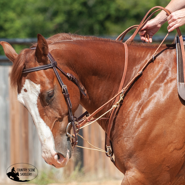 New! Martin Saddlery Phil Haugen German Martingale Western Reins