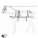 New! Medium / Large Pony size nylon driving harness - Country Scene Saddlery and Pet Supplies
