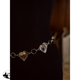 New! Mini Heart Concho Belt / SILVER